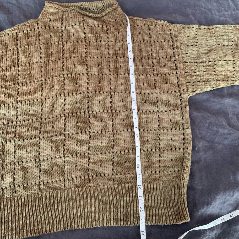 Moss Windowpane Sweater - Picture 5 of 7